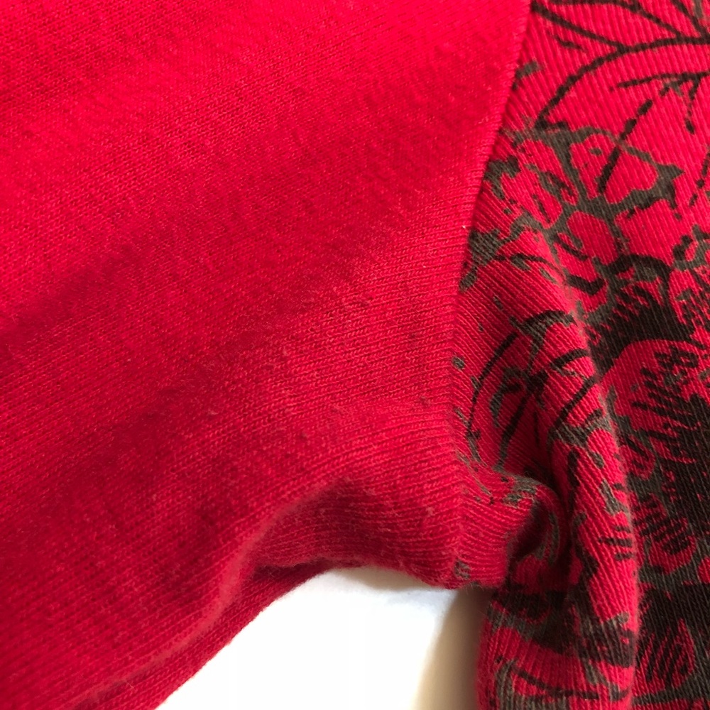 Style & Co. Sport Red Long Sleeve Knit Top L - Picture 5 of 8
